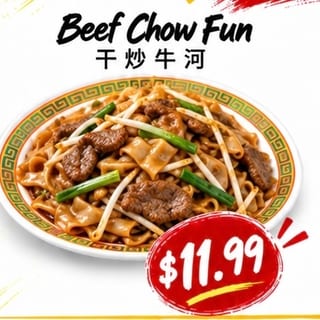 Dry Beef Chow Funn