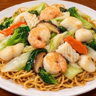 海鮮炒面 138.Seafood Chow Mein
