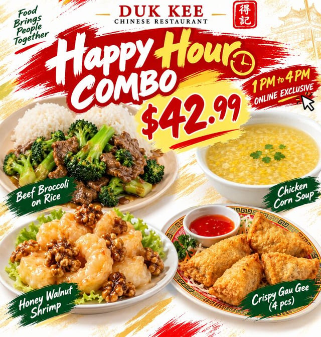 Duk Kee Happy hour combo 2.