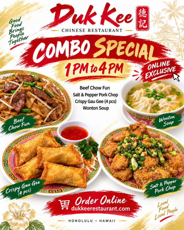 Duk Kee Happy hour Combo 1.