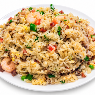 House Special fried rice( shrimp & char Siu)