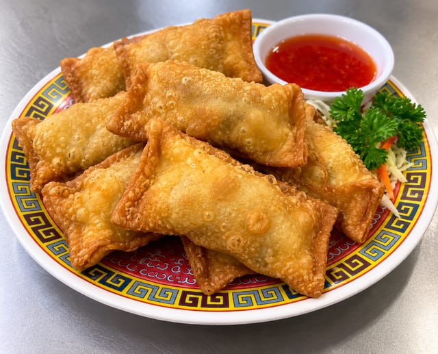 炸 饺 153.Crispy Gau Gee 10pcs.