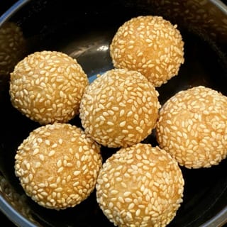 Fried Sesame Balls with Red Bean Paste -12pc