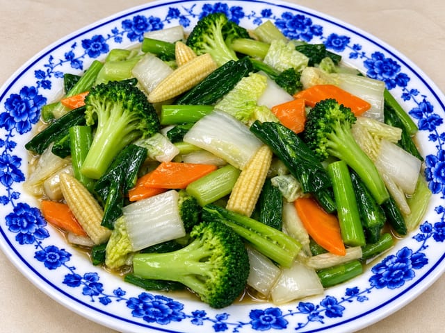 炒 瓜 菜 113.Mixed Vegetable.