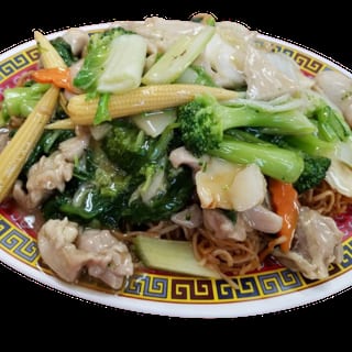 鸡球炒面 146.Boneless Chicken Chow Mein