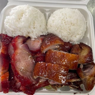 叉烧鸭饭 189.Roast Duck and Char Siu on Rice